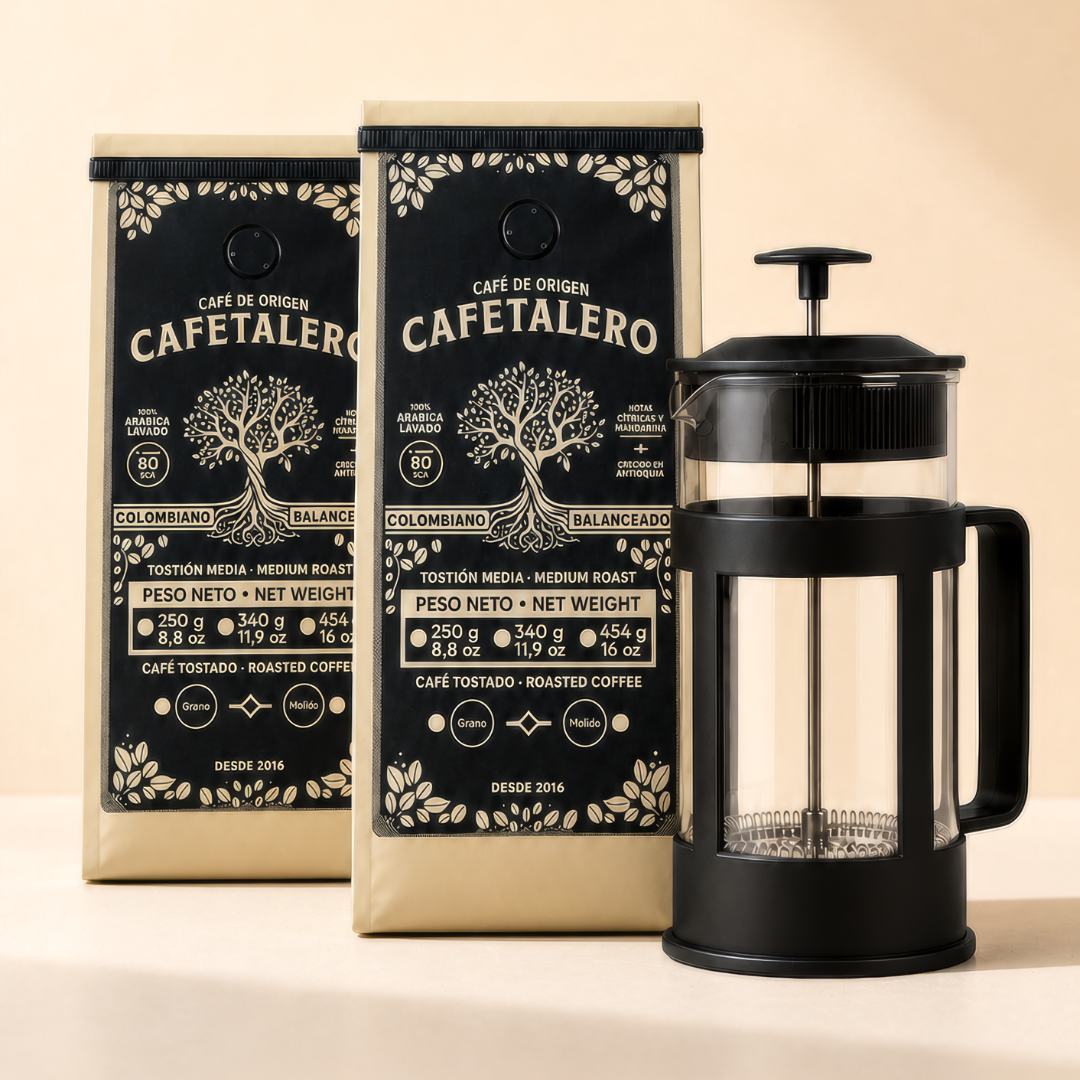 Pack 2 Cafetaleros + Prensa Francesa