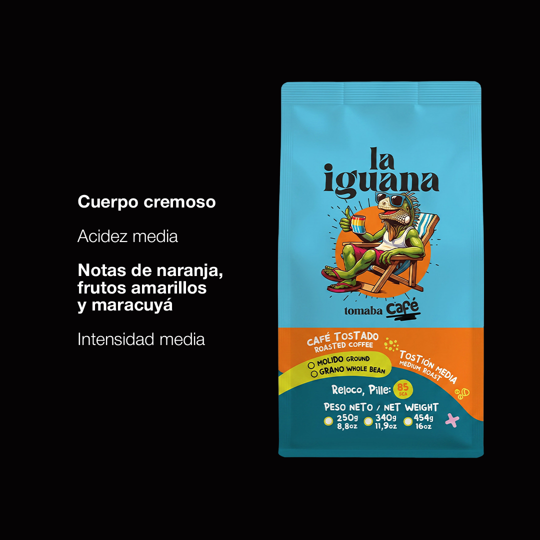 Café La Iguana - café colombiano de especialidad con personalidad única, inspirado en la canción colombiana, envío a Chile