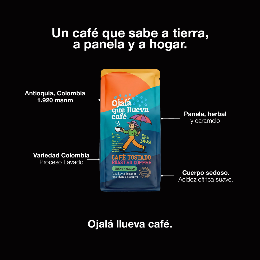 Café Ojalá Llueva Café - café colombiano de especialidad inspirado en los paisajes de Colombia, envío a Chile