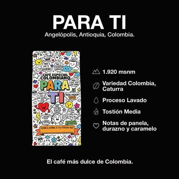 Café Para Ti - café colombiano de especialidad ideal para regalo, el mejor detalle para amantes del café en Chile