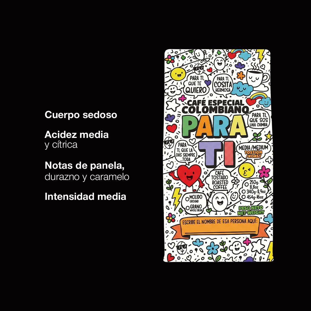 Café Para Ti - café colombiano de especialidad ideal para regalo, el mejor detalle para amantes del café en Chile