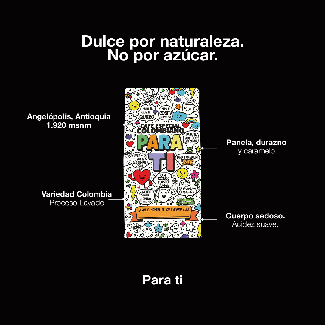 Café Para Ti - café colombiano de especialidad ideal para regalo, el mejor detalle para amantes del café en Chile